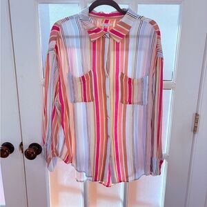Z Supply Vibrant Striped Shirt